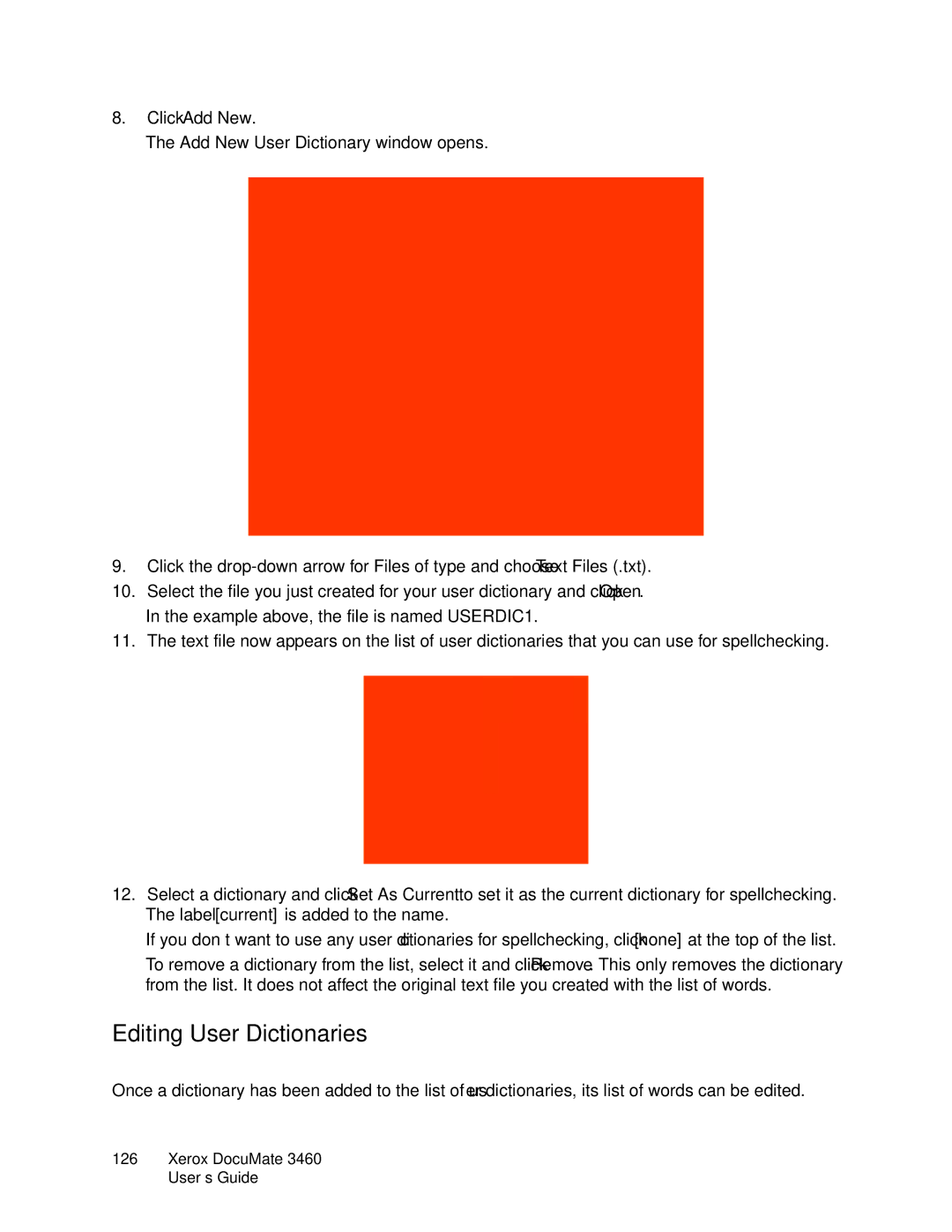 Xerox 3460 manual Editing User Dictionaries, Click Add New 