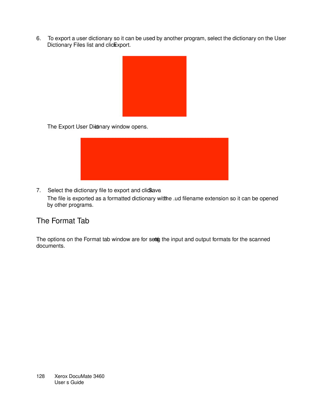 Xerox 3460 manual Format Tab 