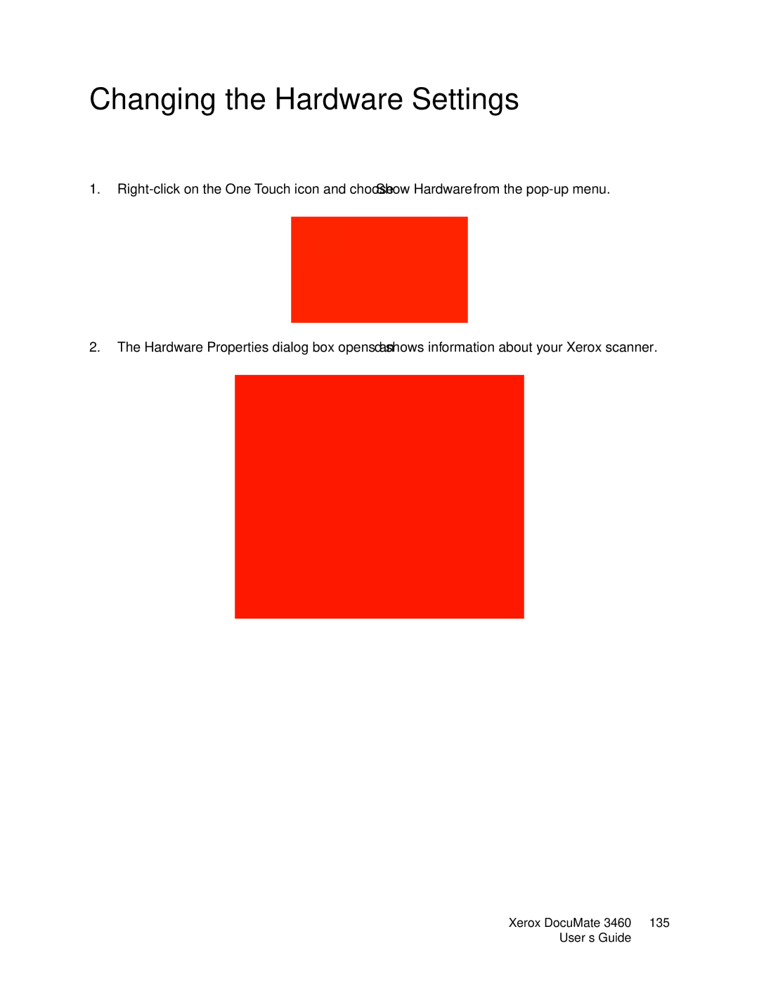 Xerox 3460 manual Changing the Hardware Settings 