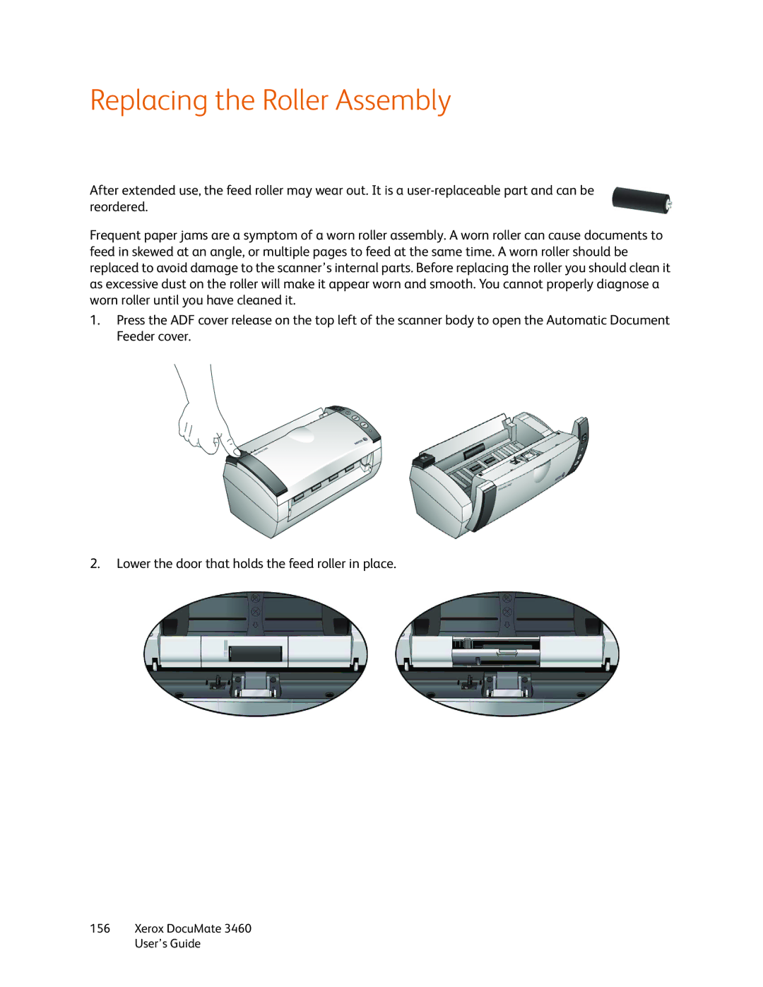 Xerox 3460 manual Replacing the Roller Assembly 