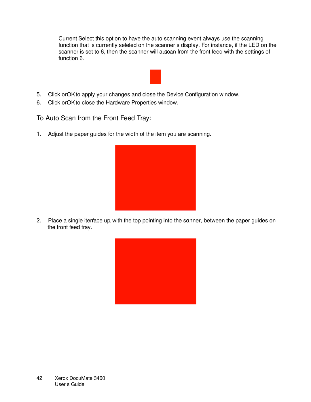 Xerox 3460 manual To Auto Scan from the Front Feed Tray 