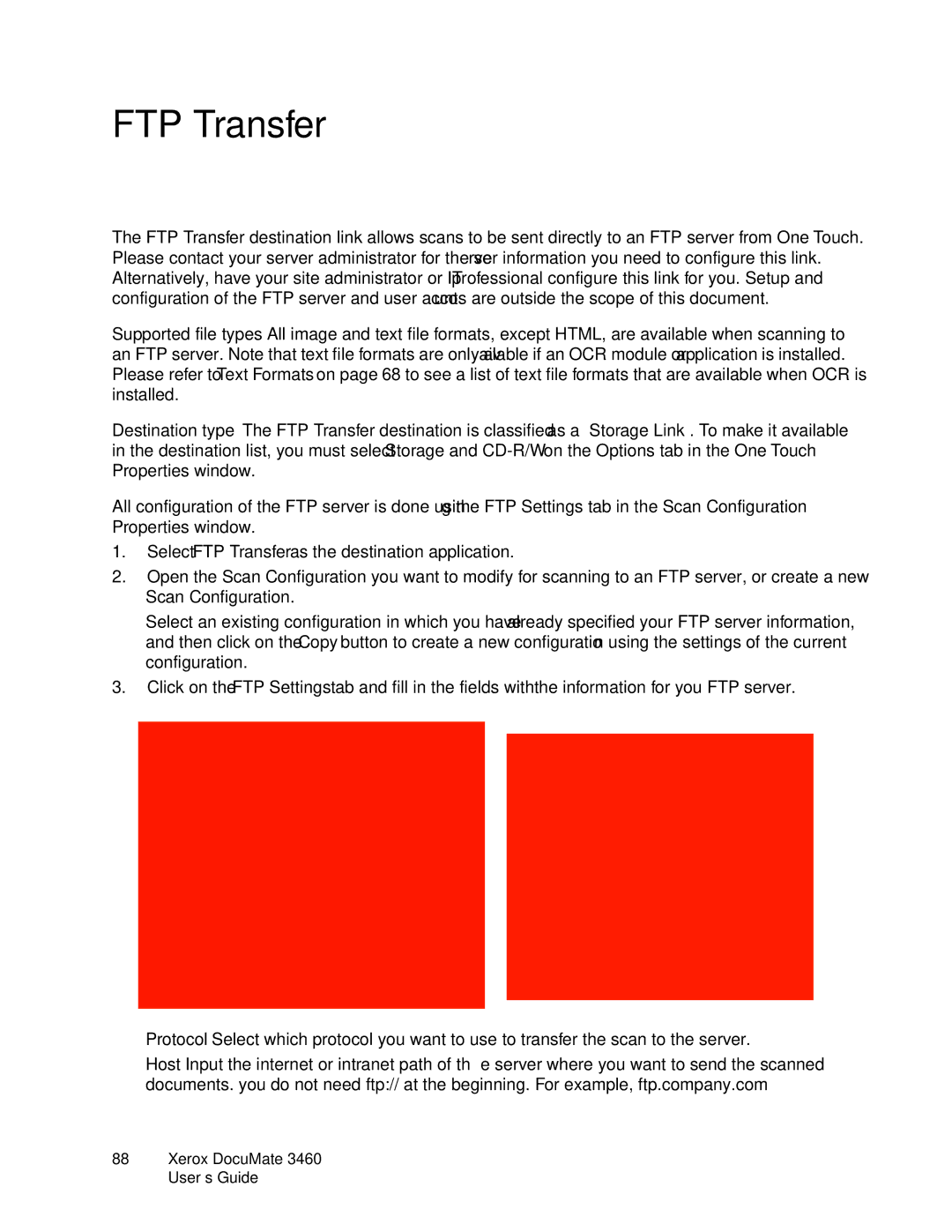 Xerox 3460 manual FTP Transfer 