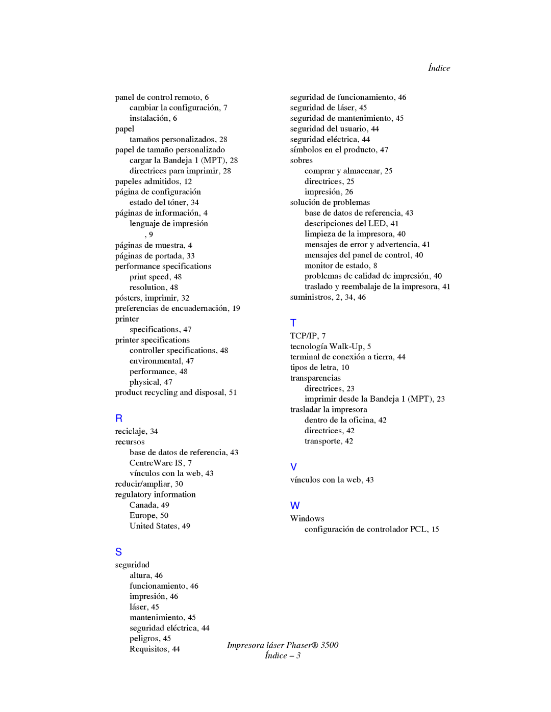 Xerox 3500 manual Tcp/Ip 