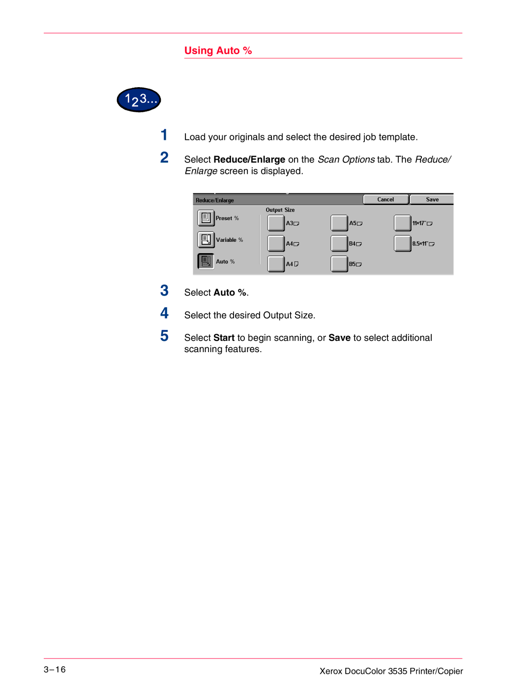 Xerox 3535 manual 