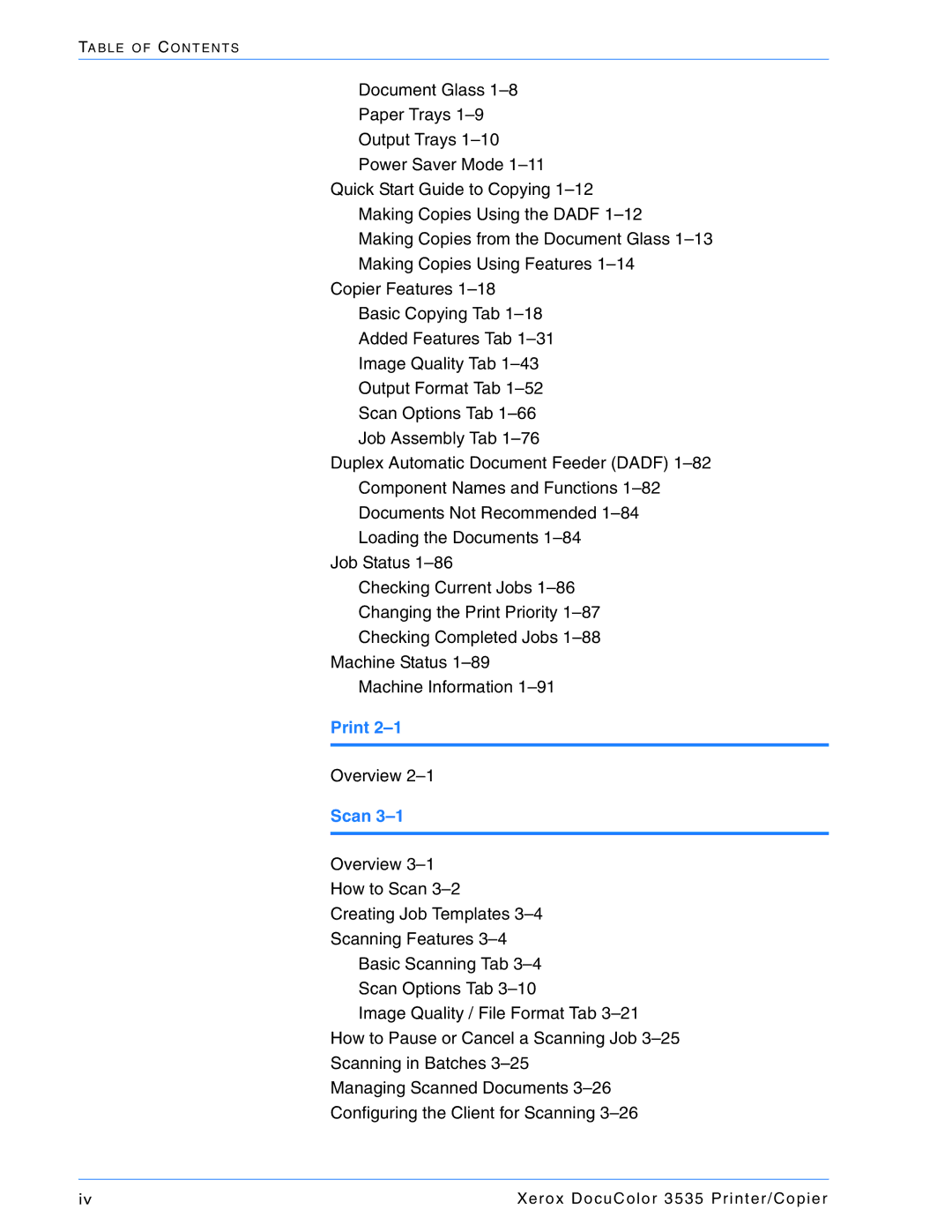 Xerox 3535 manual Print 