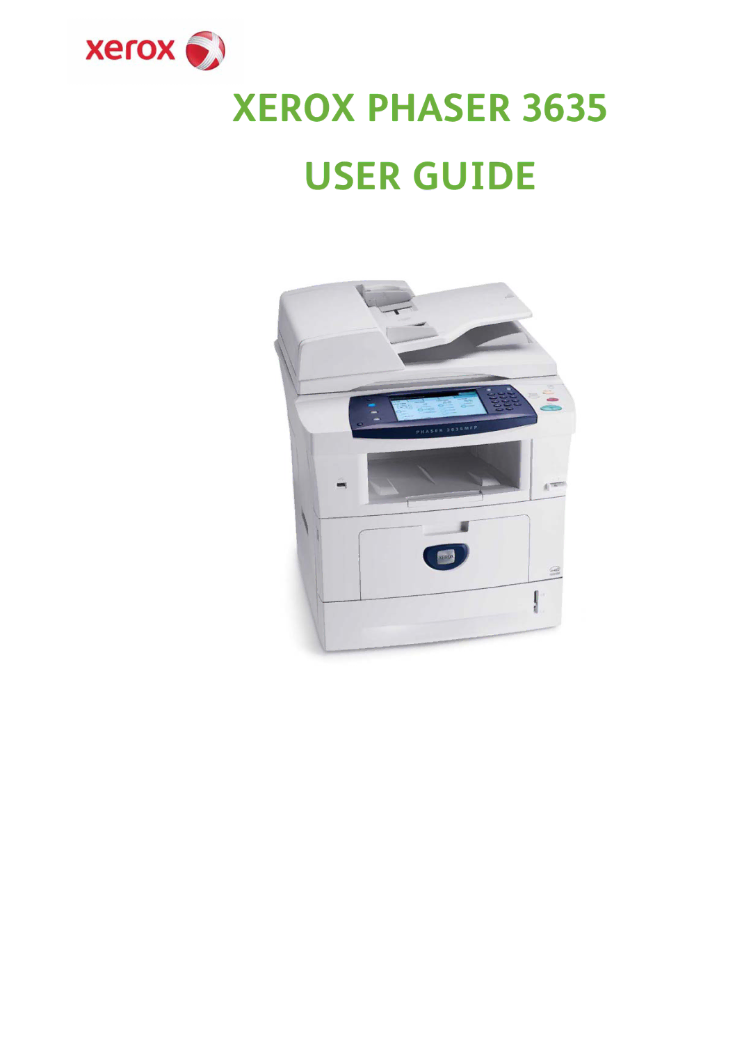 Xerox 3635 manual Xerox Phaser User Guide 