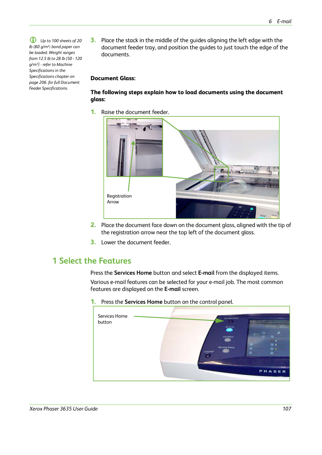 Xerox manual Xerox Phaser 3635 User Guide 107 