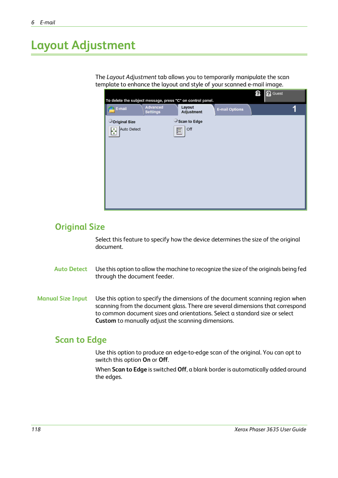 Xerox 3635 manual 118 