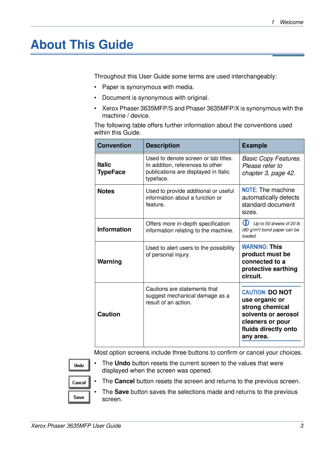 Xerox 3635MFP/S manual About This Guide 