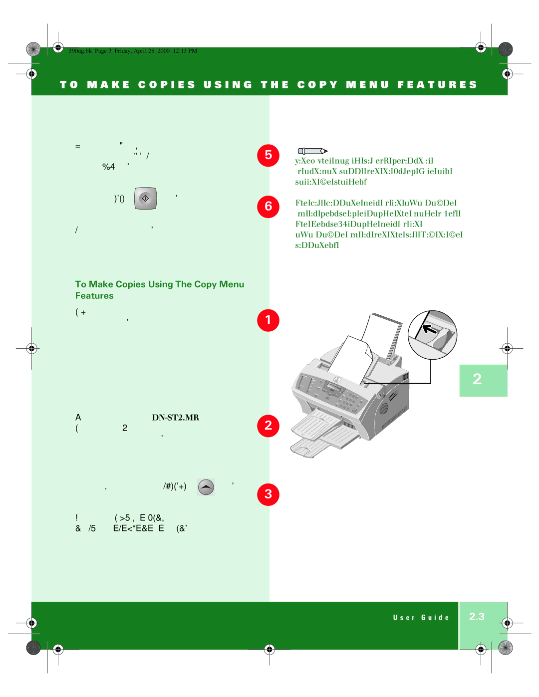 Xerox 390 manual To Make Copies Using The Copy Menu Features 