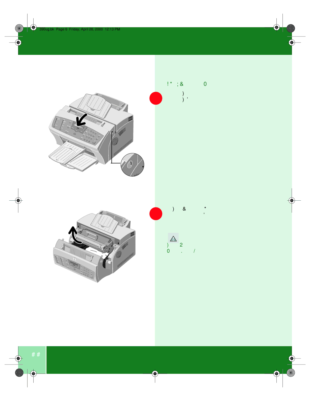 Xerox 390 manual P E R J a M S I N S I D E T H E M a C H I N E, Paper Jams Inside the Machine 