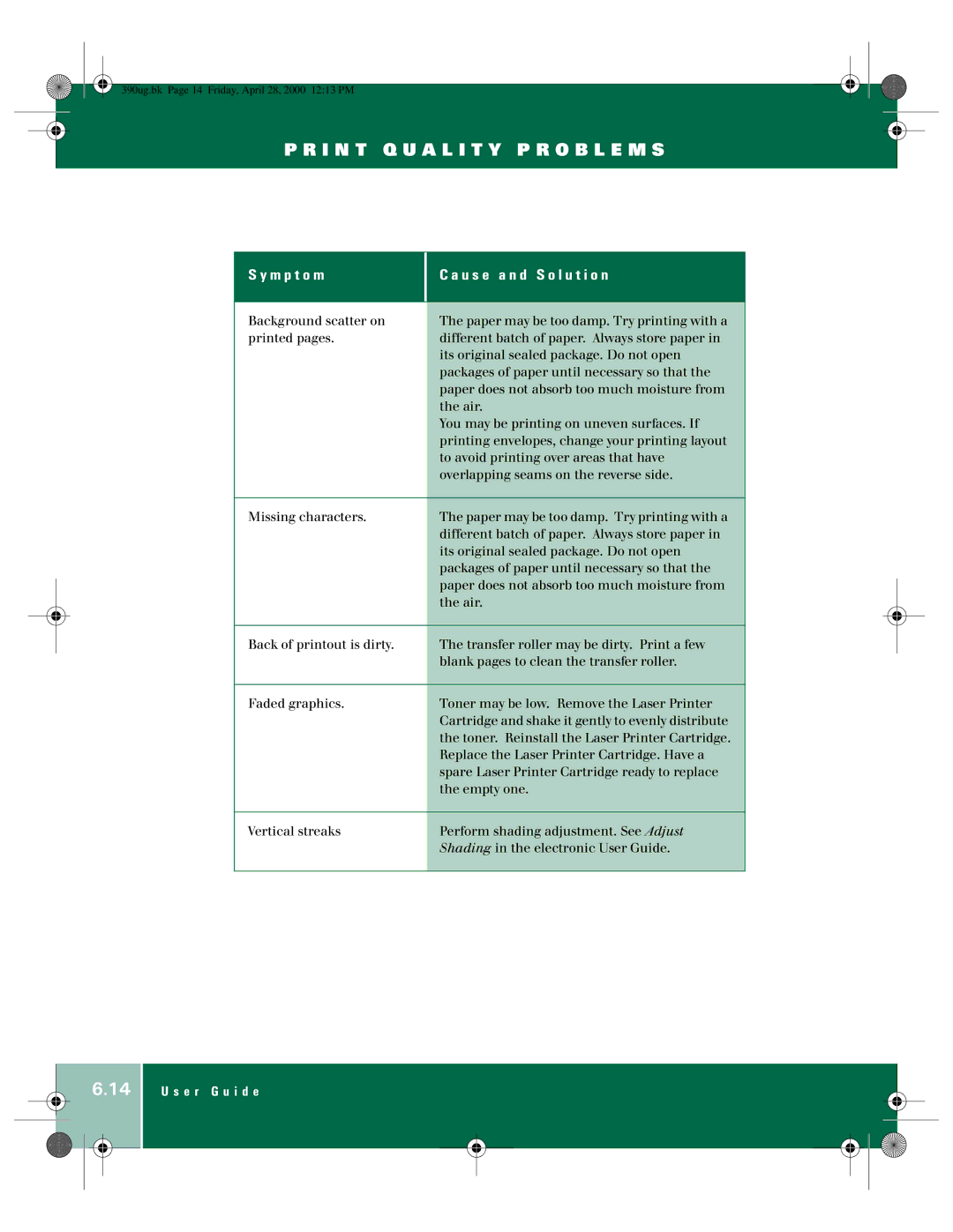 Xerox manual 390ug.bk Page 14 Friday, April 28, 2000 1213 PM 
