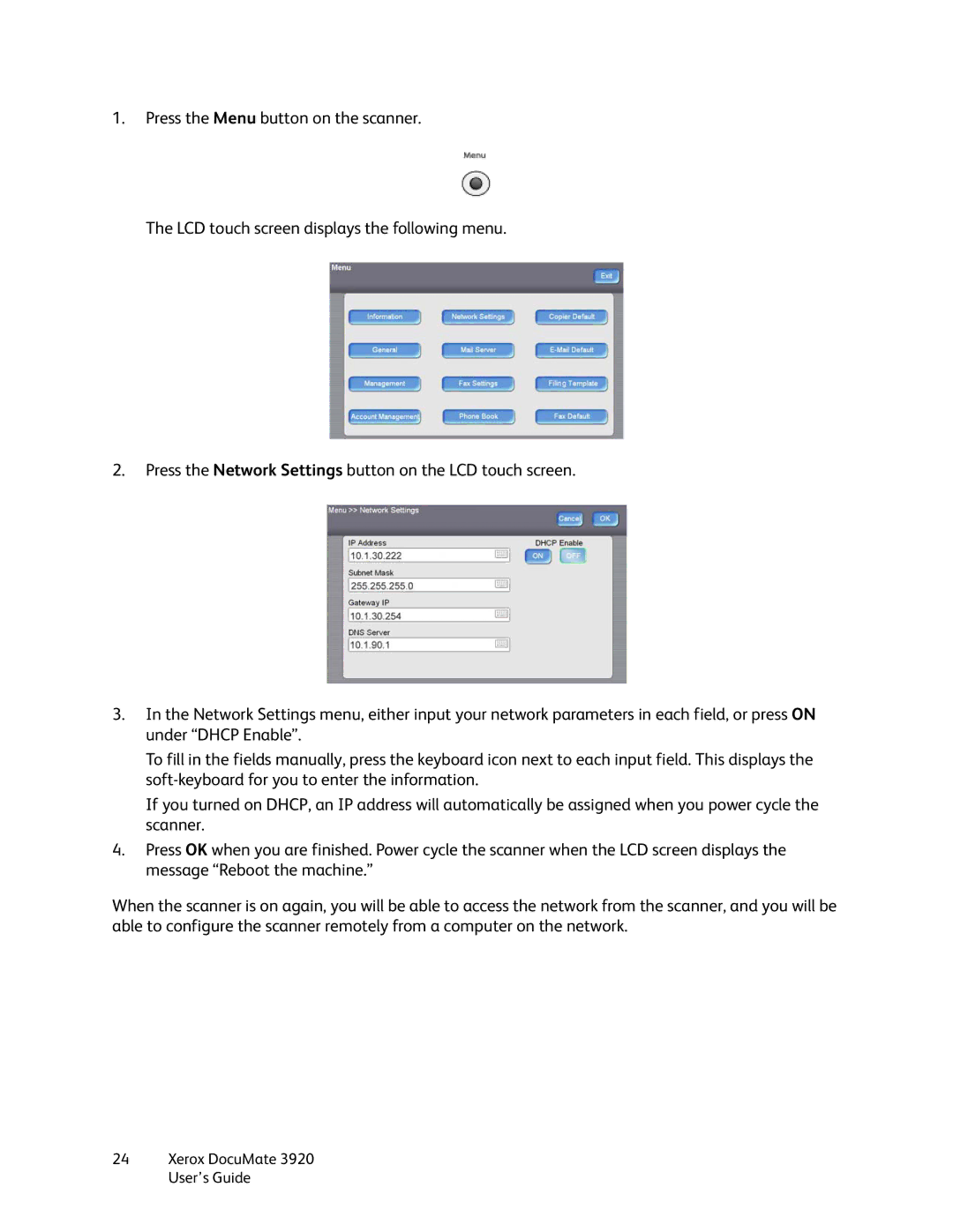 Xerox manual Xerox DocuMate 3920 User’s Guide 