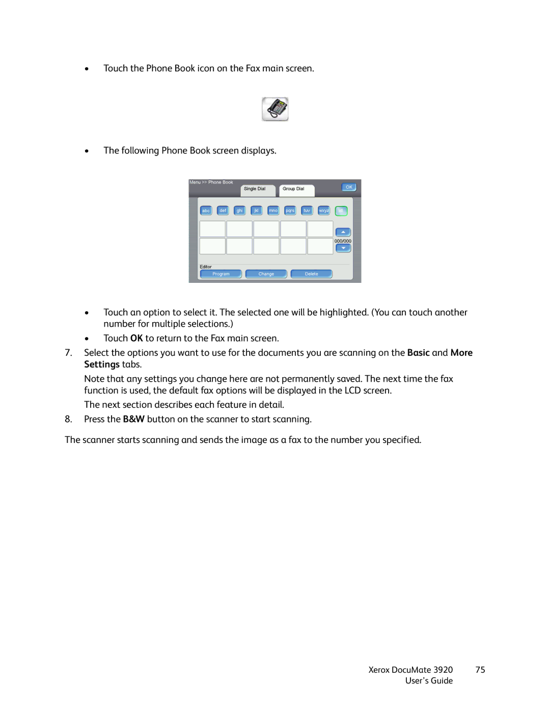 Xerox 3920 manual User’s Guide 