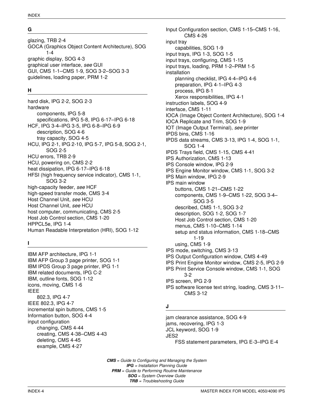 Xerox 4050 IPS manual Ieee 