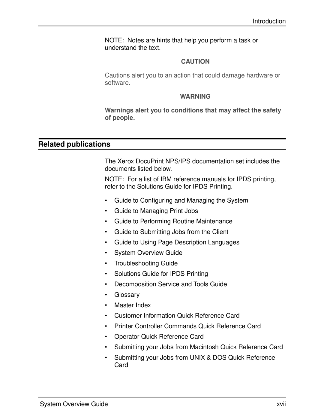 Xerox 4050, 4090 manual Related publications 