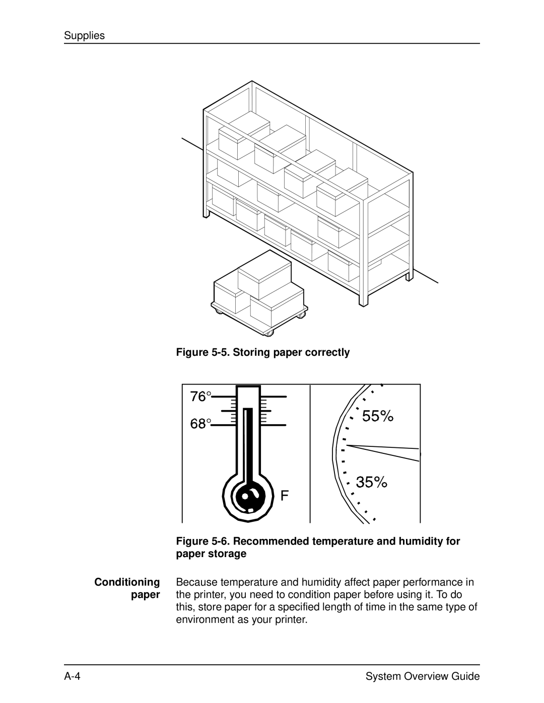 Xerox 4090, 4050 manual Storing paper correctly 