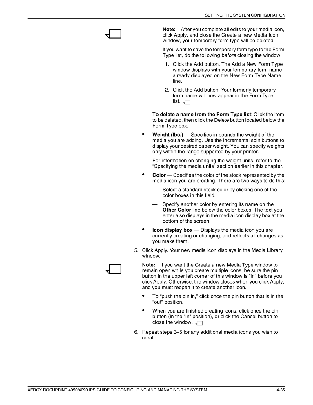 Xerox 4050 IPS, 4090 IPS manual Setting the System Configuration 