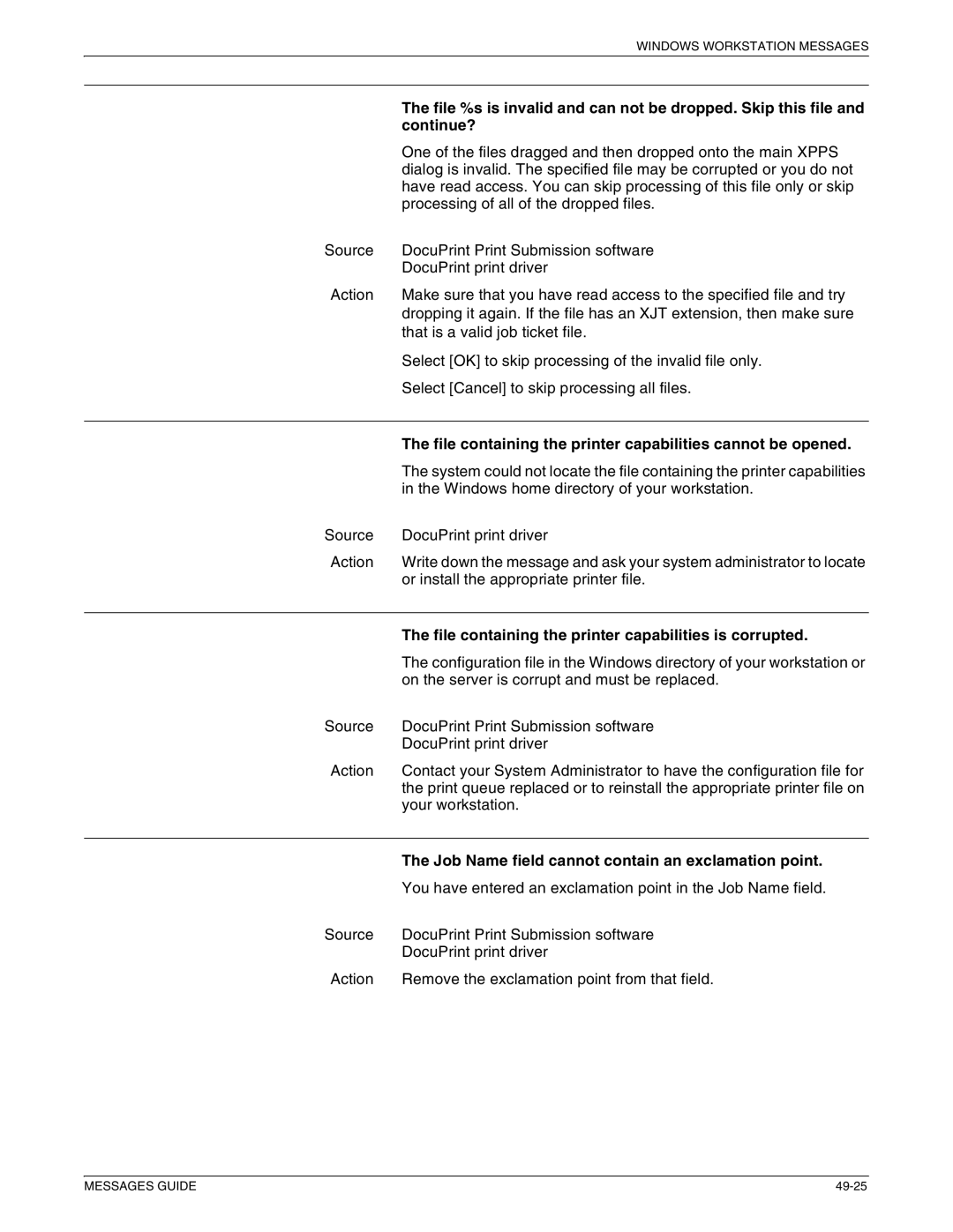 Xerox 4050 NPS, 4090 NPS, 4890 NPS, 4850 NPS manual Continue? 