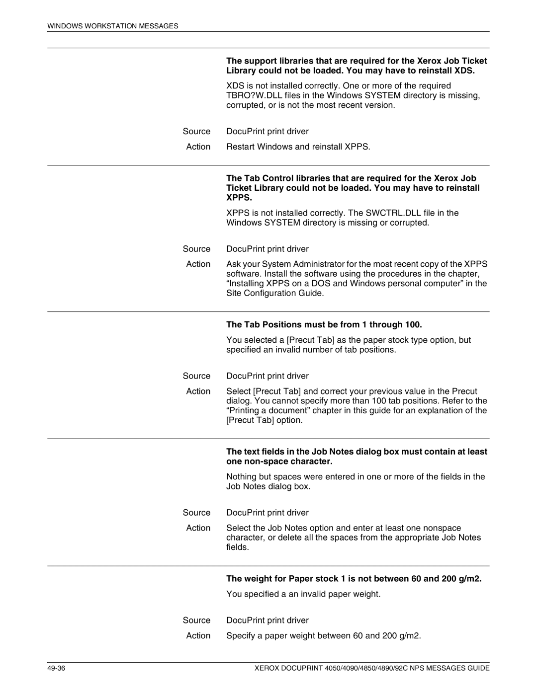 Xerox 4850 NPS, 4090 NPS, 4890 NPS, 4050 NPS manual Xpps 