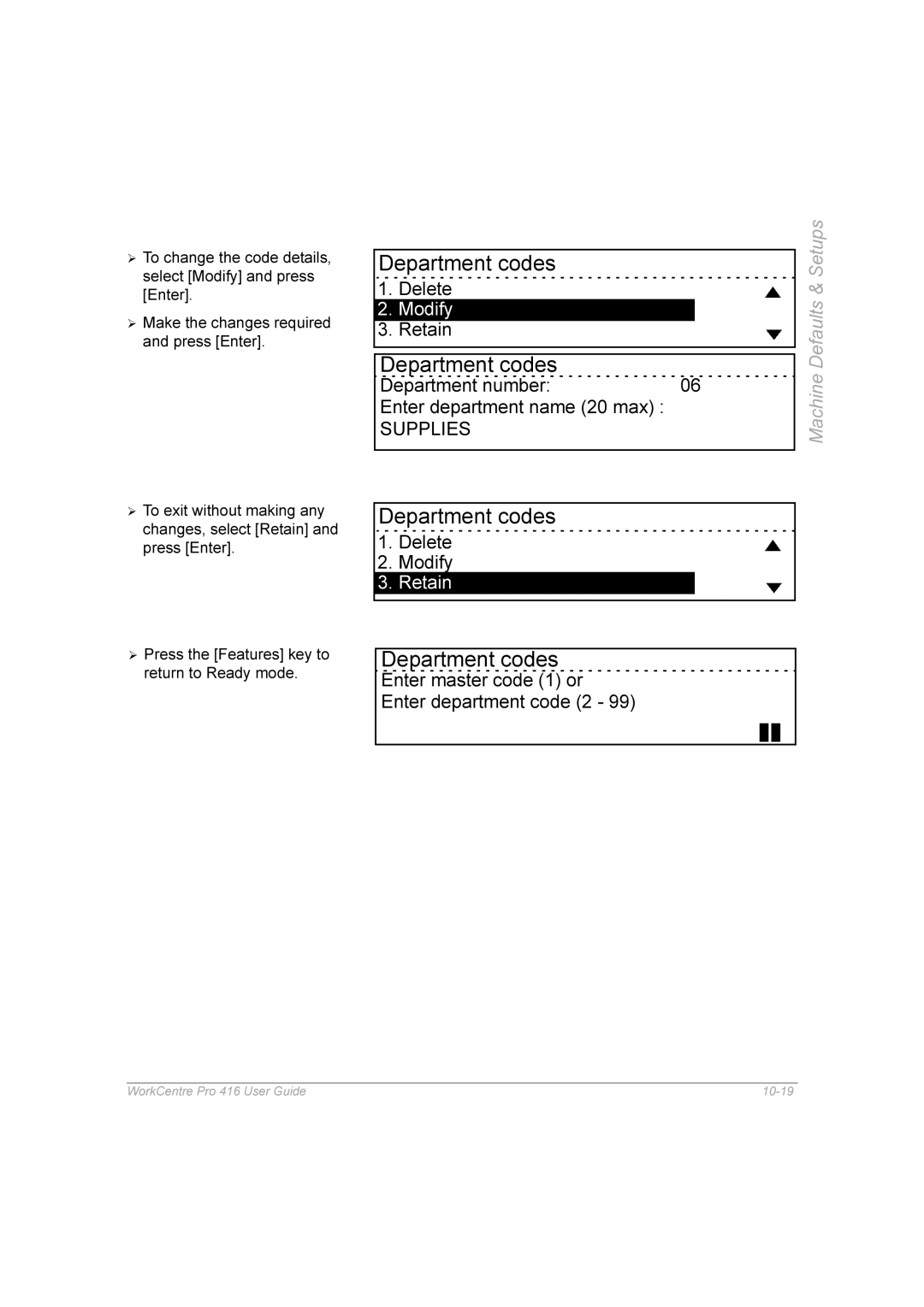 Xerox 416 manual Hohwh, Qwhughsduwphqwqdphpd 