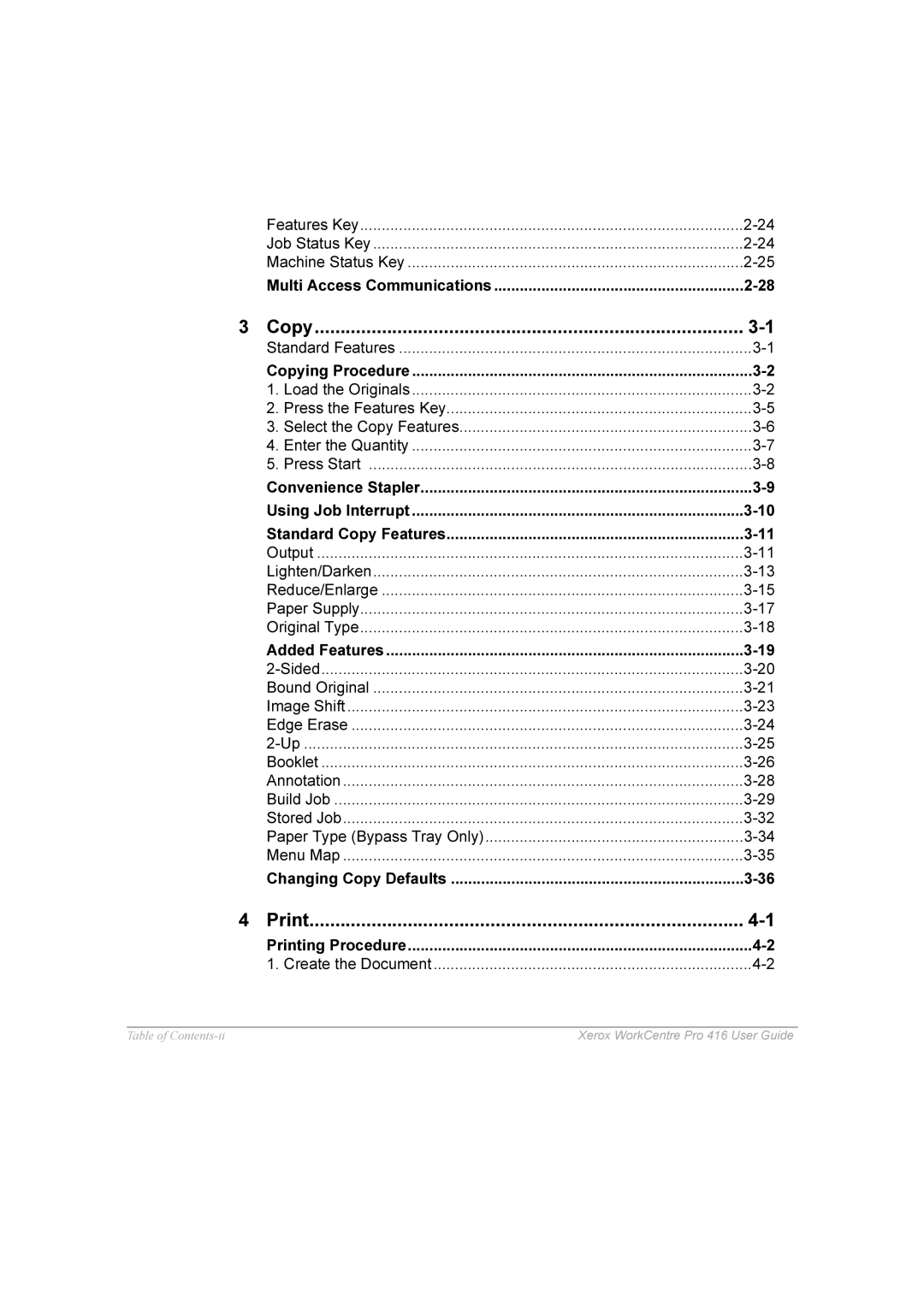 Xerox 416 manual 0XOWL$FFHVV&RPPXQLFDWLRQV RS 
