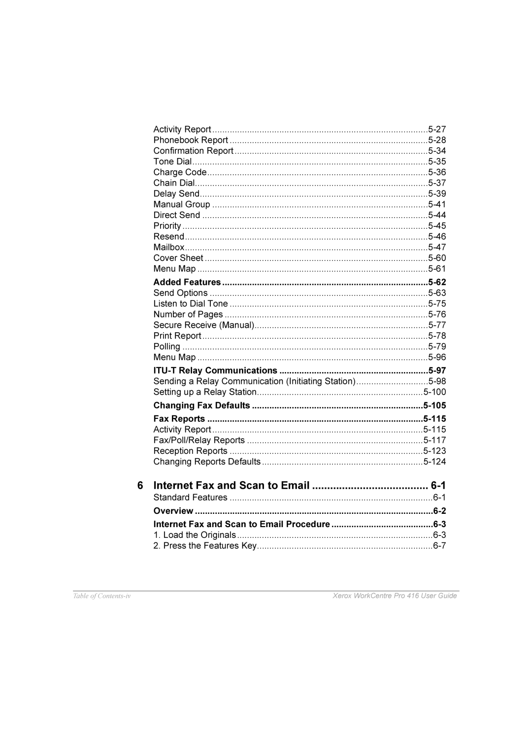Xerox 416 manual QWHUQHWDDQG6FDQWRPDLO3URFHGXUH 
