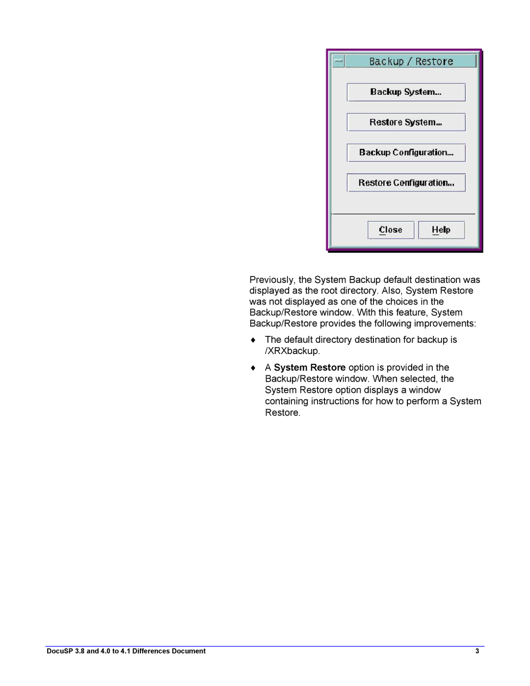 Xerox 4.2 manual DocuSP 3.8 and 4.0 to 4.1 Differences Document 