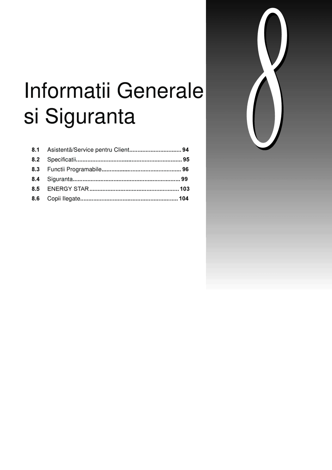 Xerox 420 manual Informatii Generale si Siguranta 