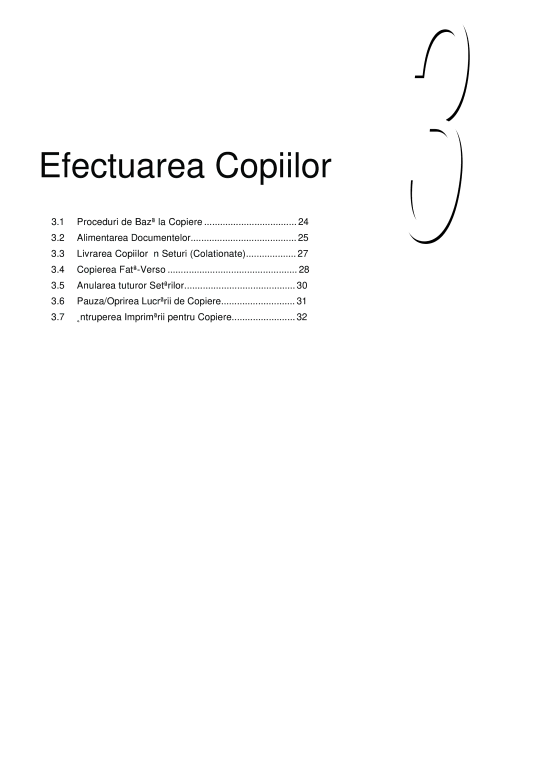 Xerox 420 manual Efectuarea Copiilor 