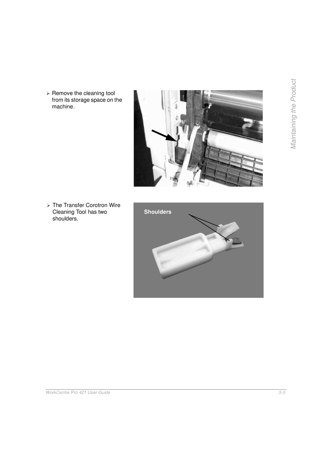 Xerox 421 manual Shoulders 