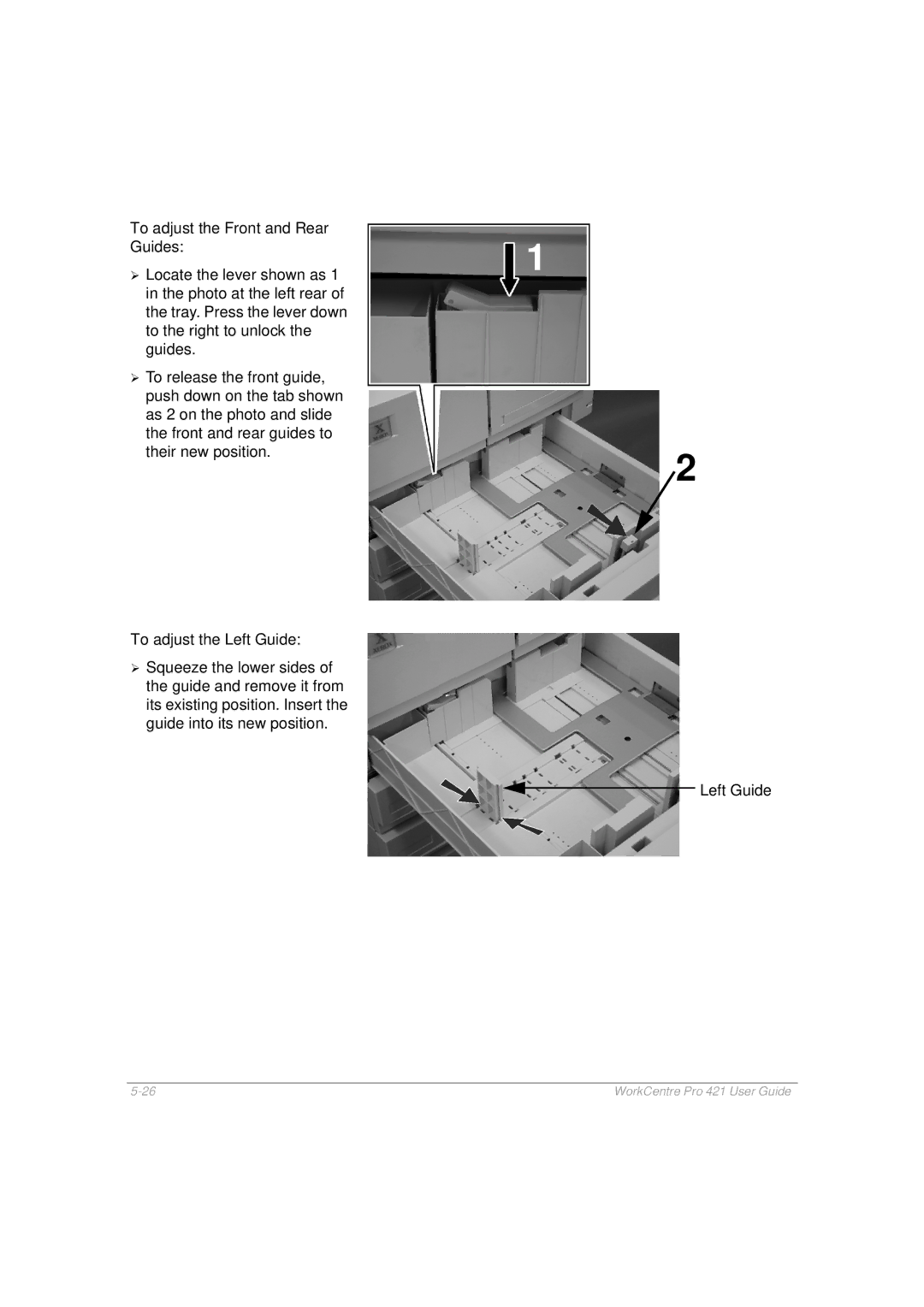 Xerox manual WorkCentre Pro 421 User Guide 