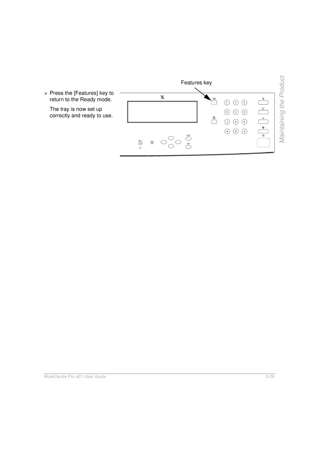 Xerox 421 manual Tray is now set up correctly and ready to use 