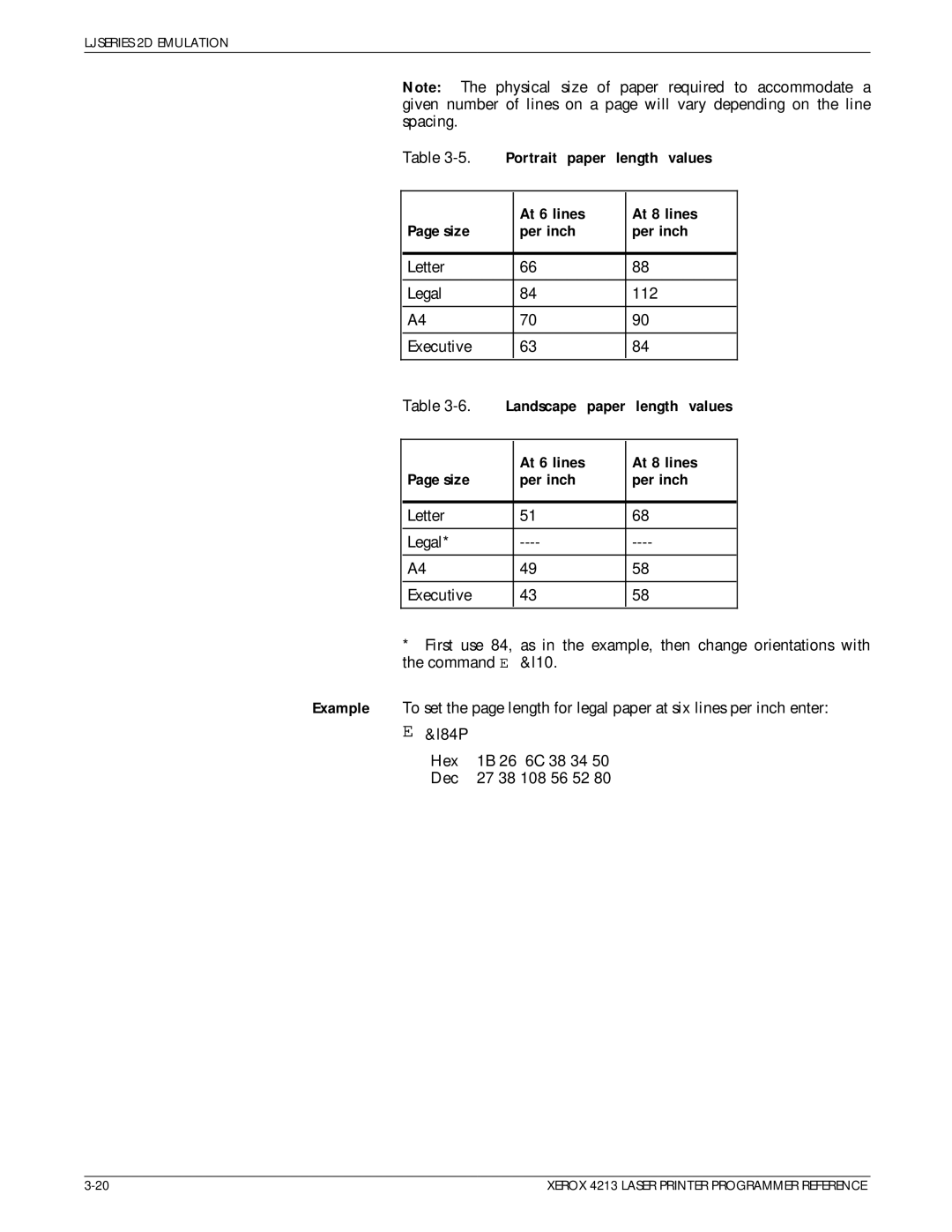 Xerox 4213 manual Letter Legal 112 Executive 