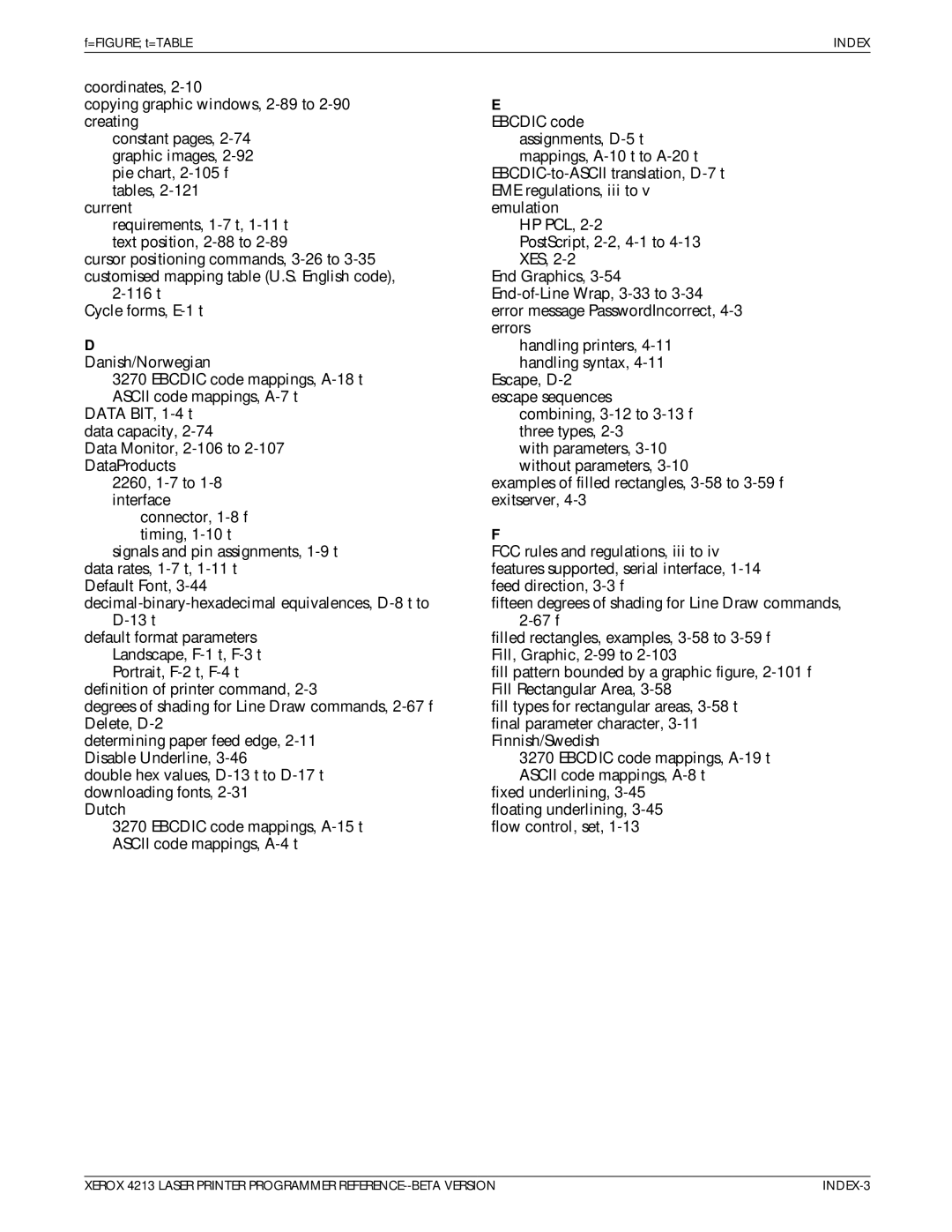 Xerox 4213 manual Danish/Norwegian 