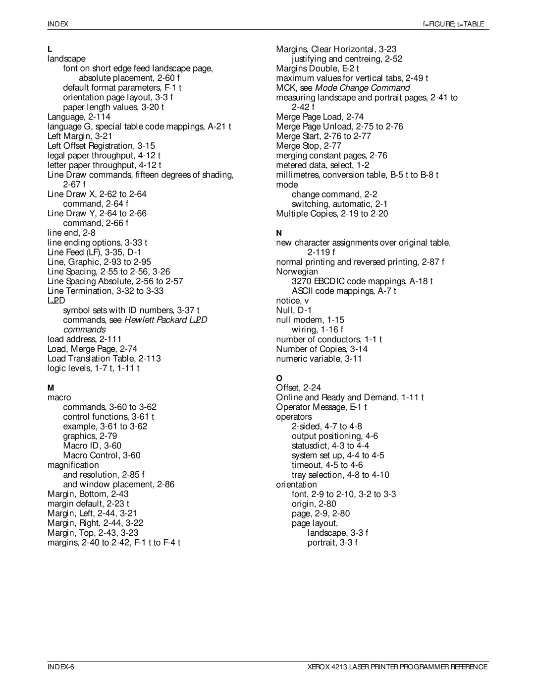 Xerox 4213 manual Landscape, Macro 