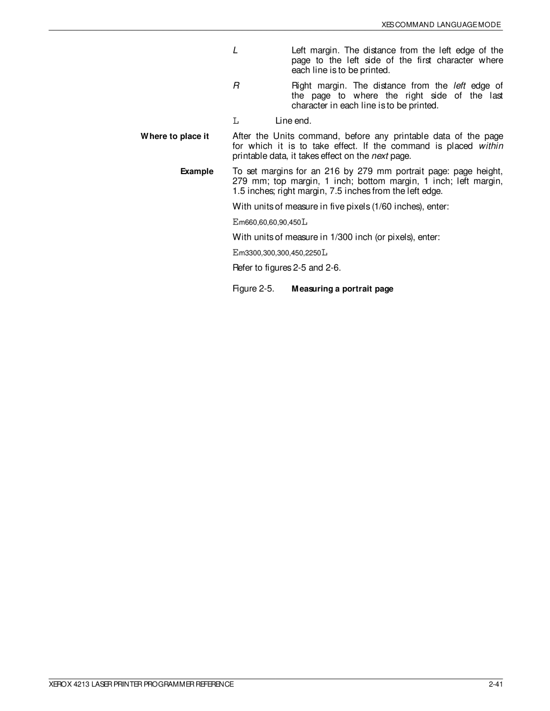 Xerox 4213 manual Measuring a portrait 