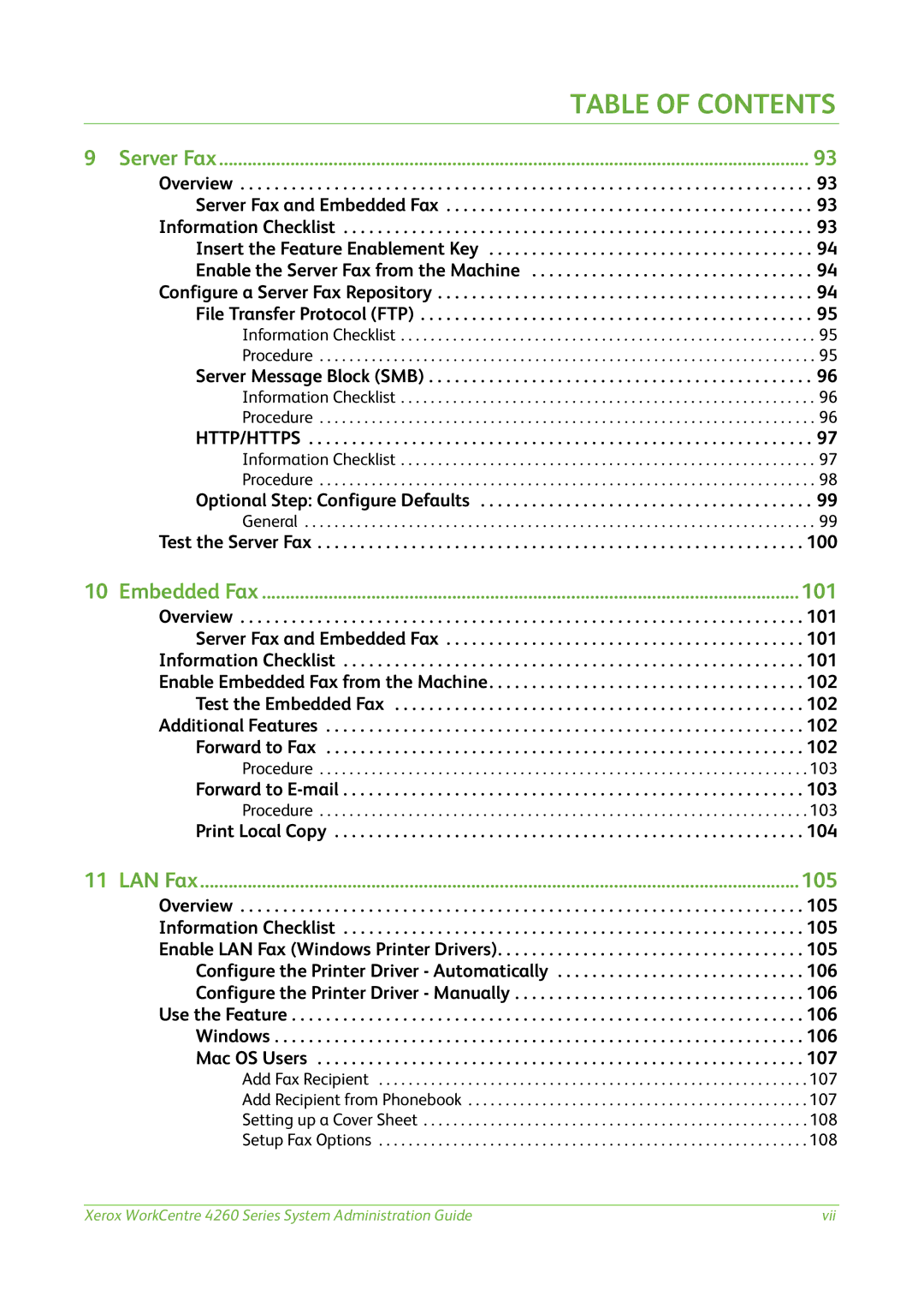 Xerox 4260 Series manual Optional Step Configure Defaults, Test the Server Fax, Forward to E-mail, Print Local Copy 