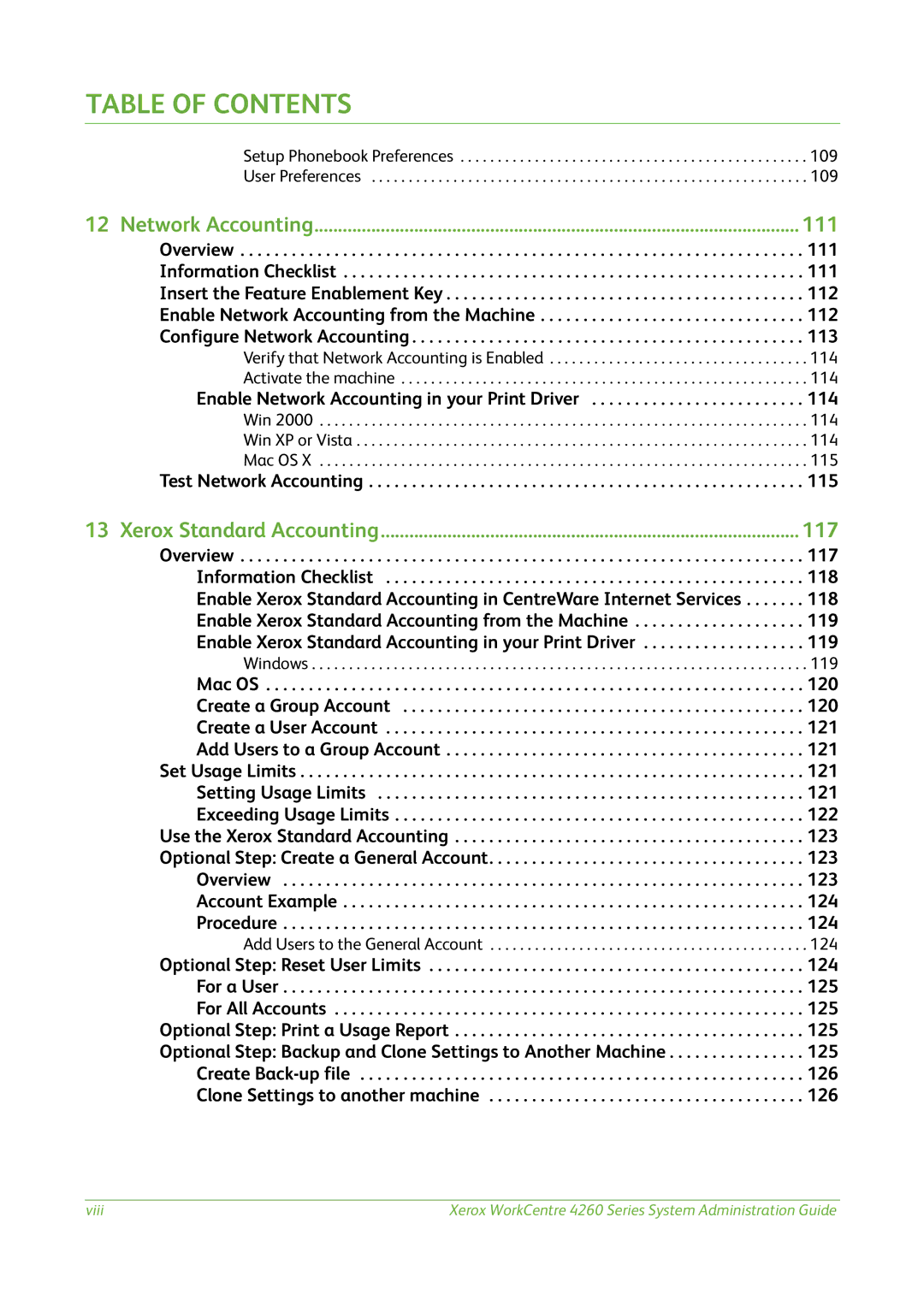 Xerox 4260 Series manual 114, Test Network Accounting, Optional Step Print a Usage Report 