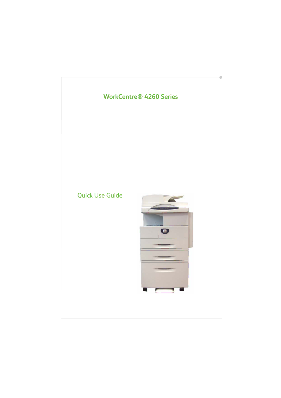 Xerox 4260C manual WorkCentre 4260 Series 