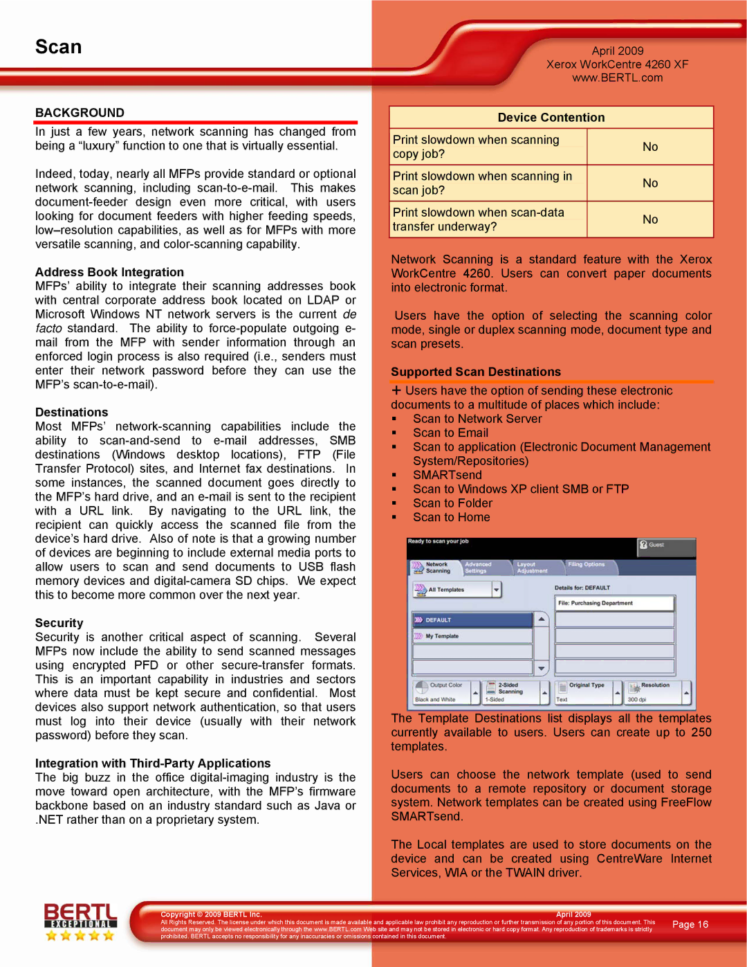 Xerox 4260/XF manual Scan 