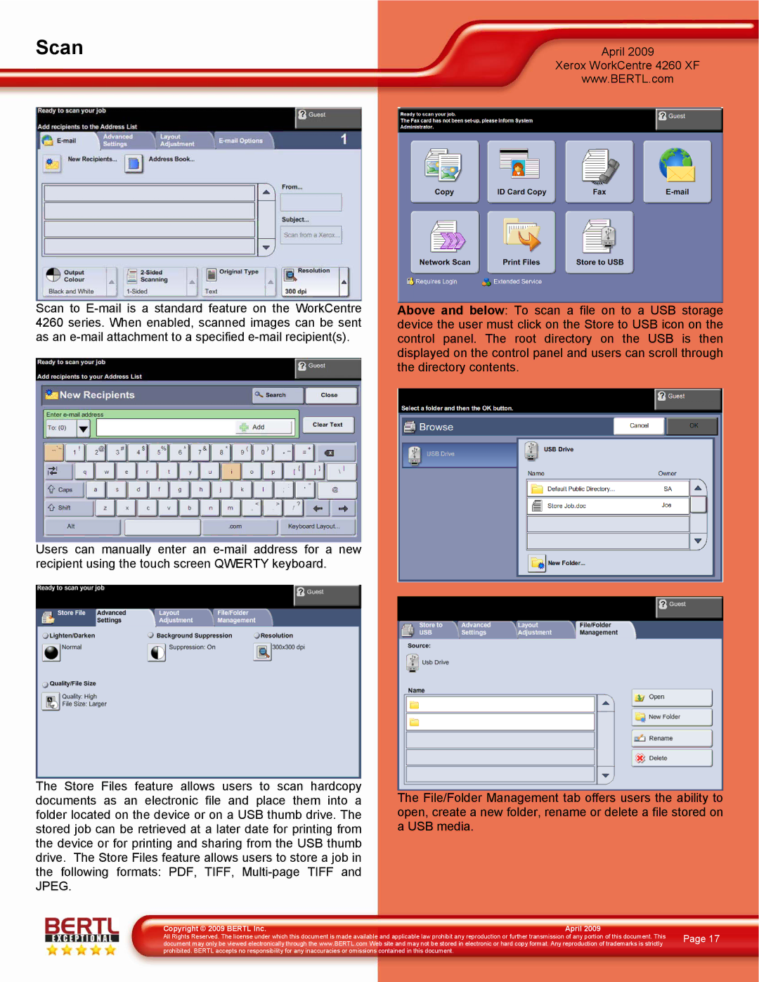 Xerox 4260/XF manual Scan 