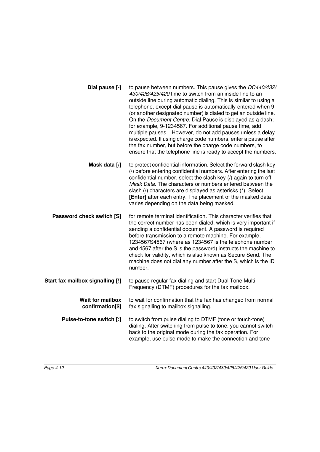 Xerox manual Xerox Document Centre 440/432/430/426/425/420 User Guide 