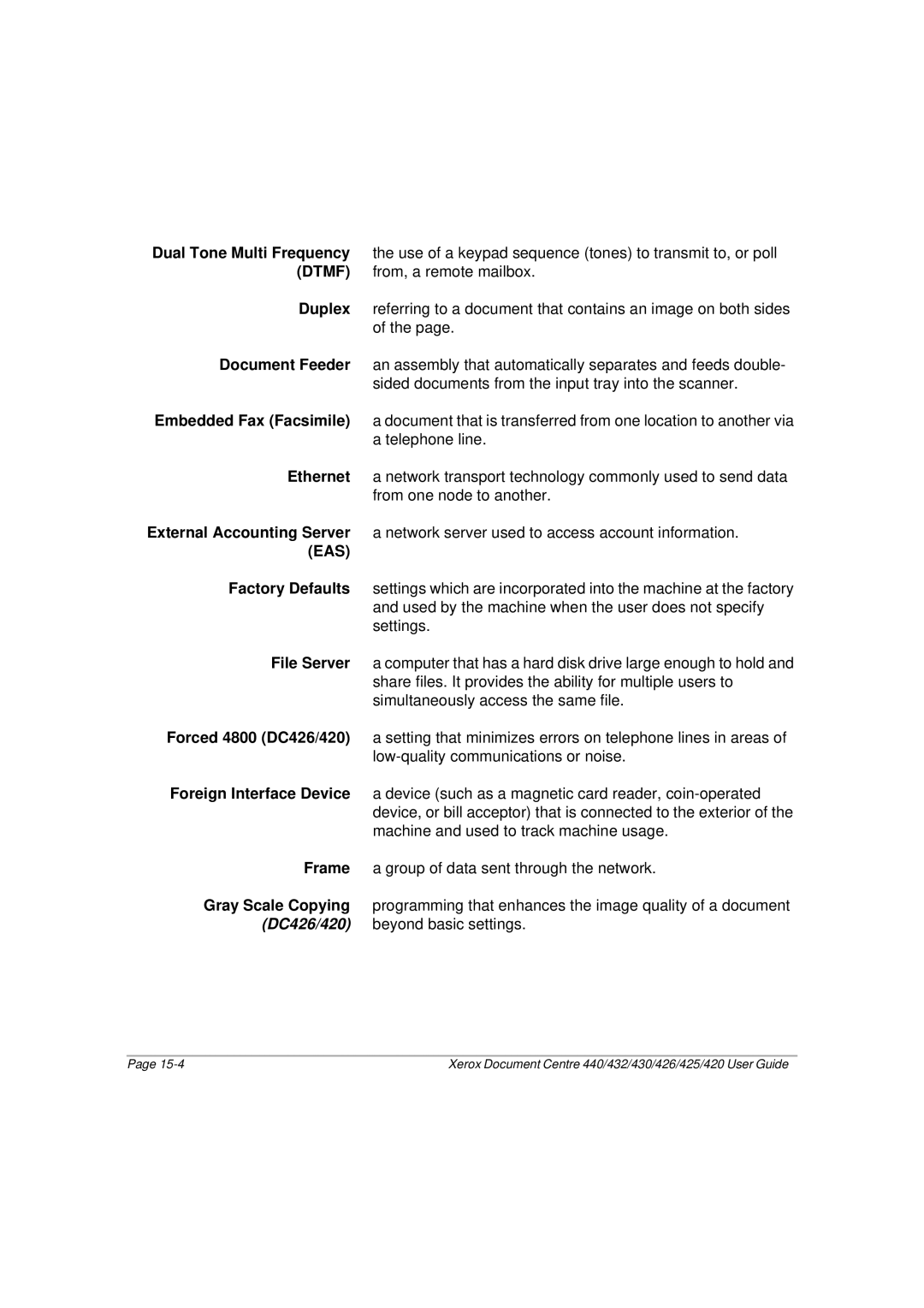 Xerox 430, 440, 432, 426, 425, 420 manual Eas 