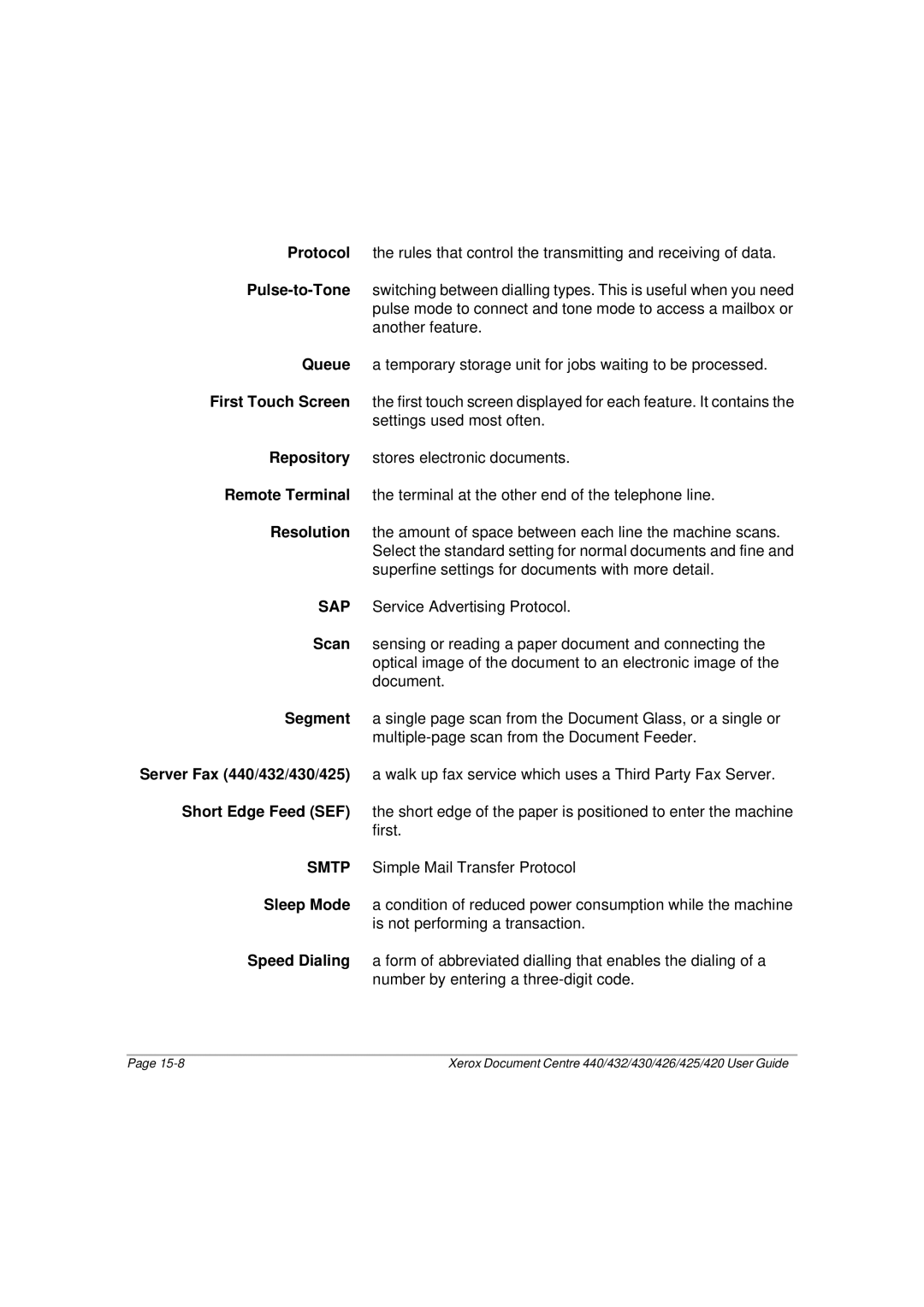 Xerox manual Xerox Document Centre 440/432/430/426/425/420 User Guide 