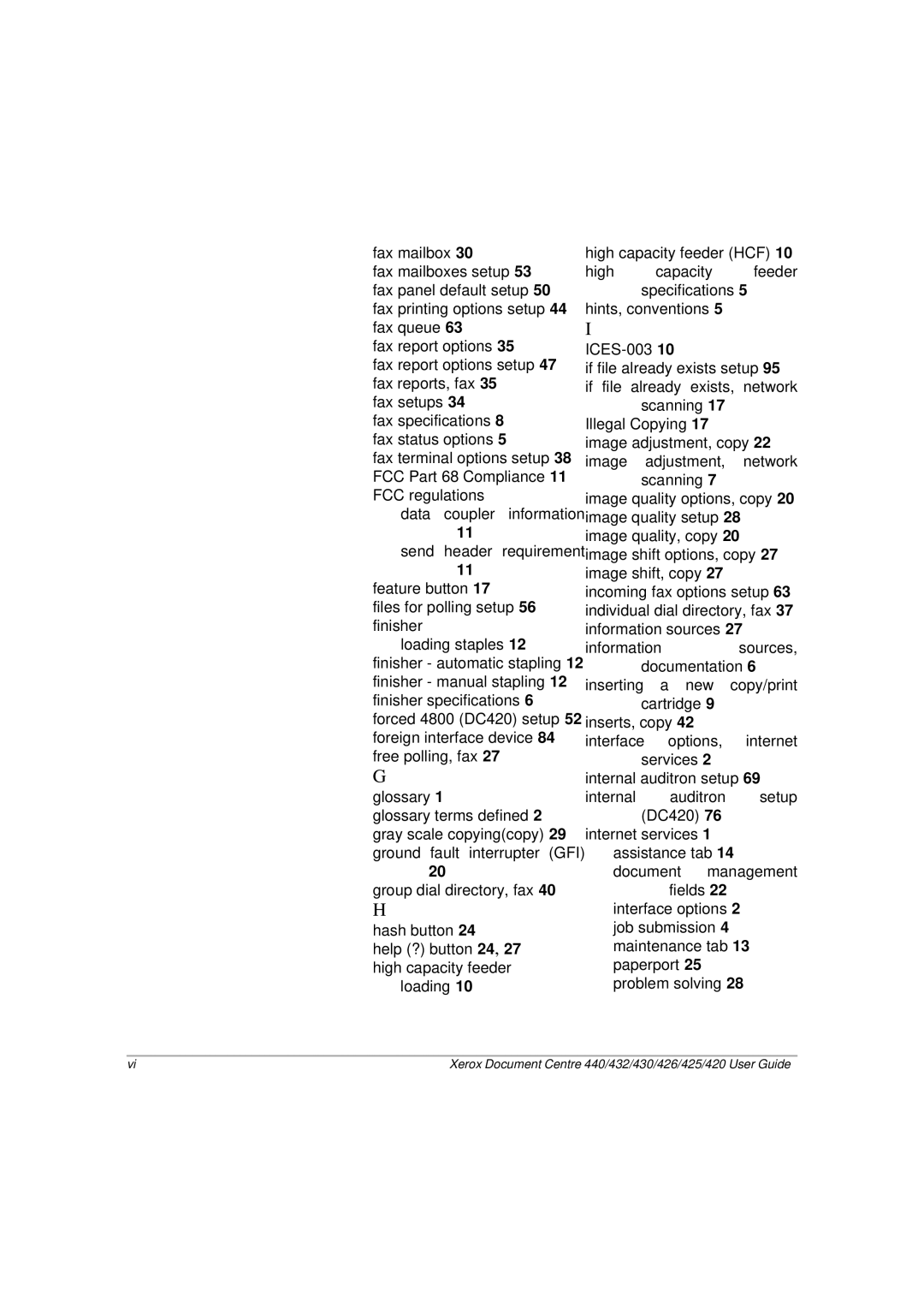 Xerox manual Xerox Document Centre 440/432/430/426/425/420 User Guide 