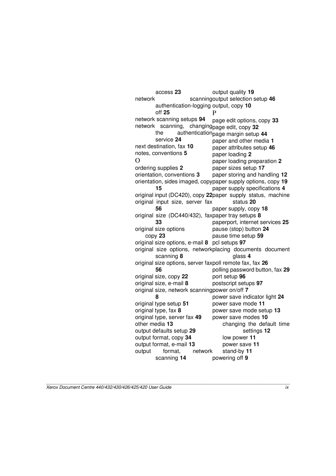 Xerox manual Xerox Document Centre 440/432/430/426/425/420 User Guide 