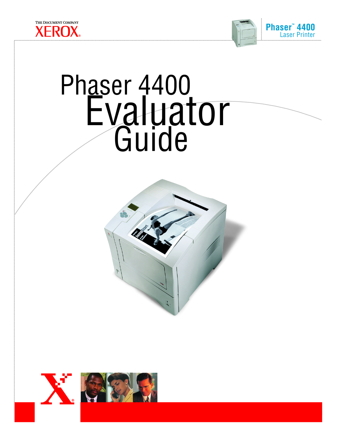 Xerox 4400 manual Phaser, Laser Printer, Evaluator Guide 
