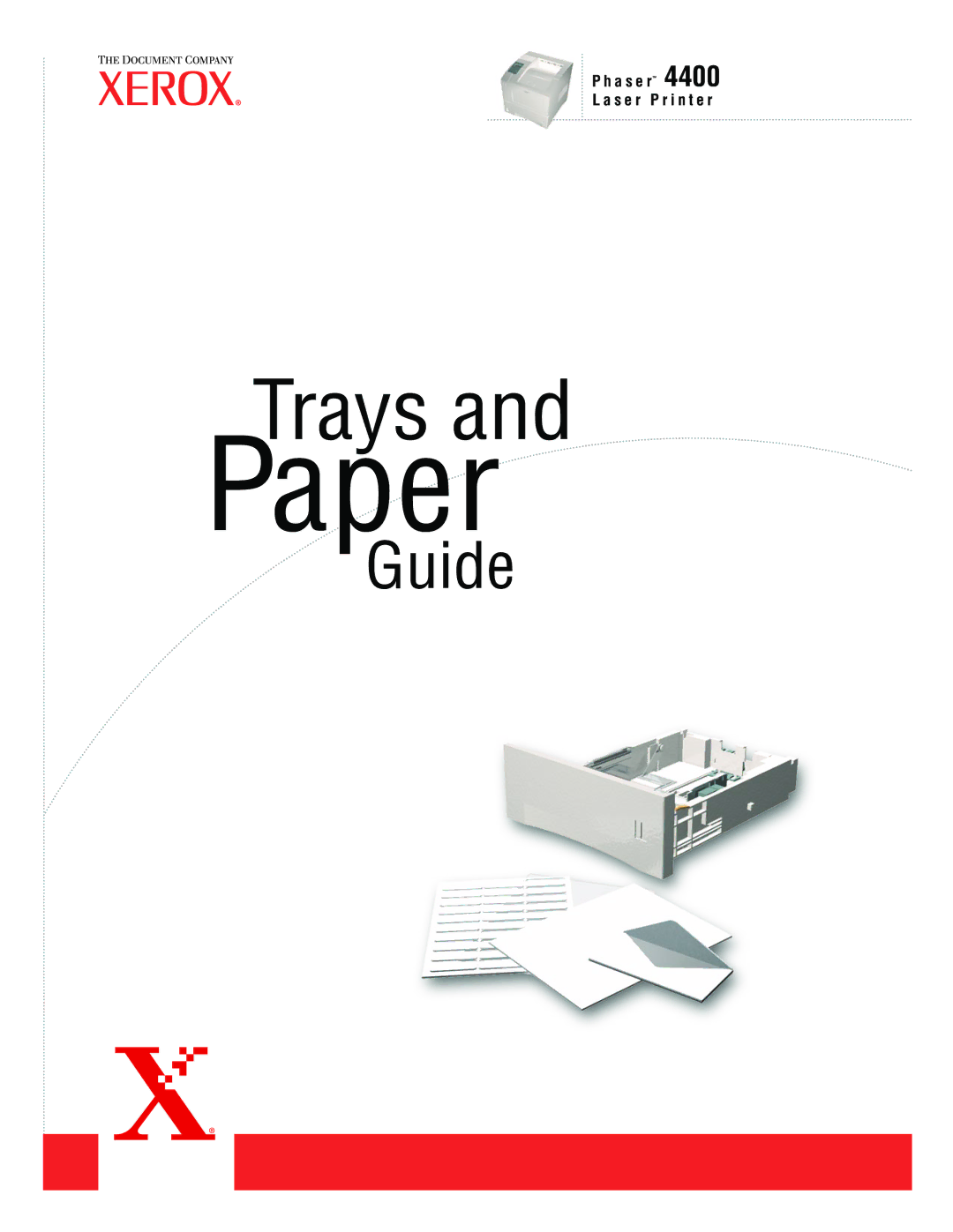 Xerox 4400 manual Paper 