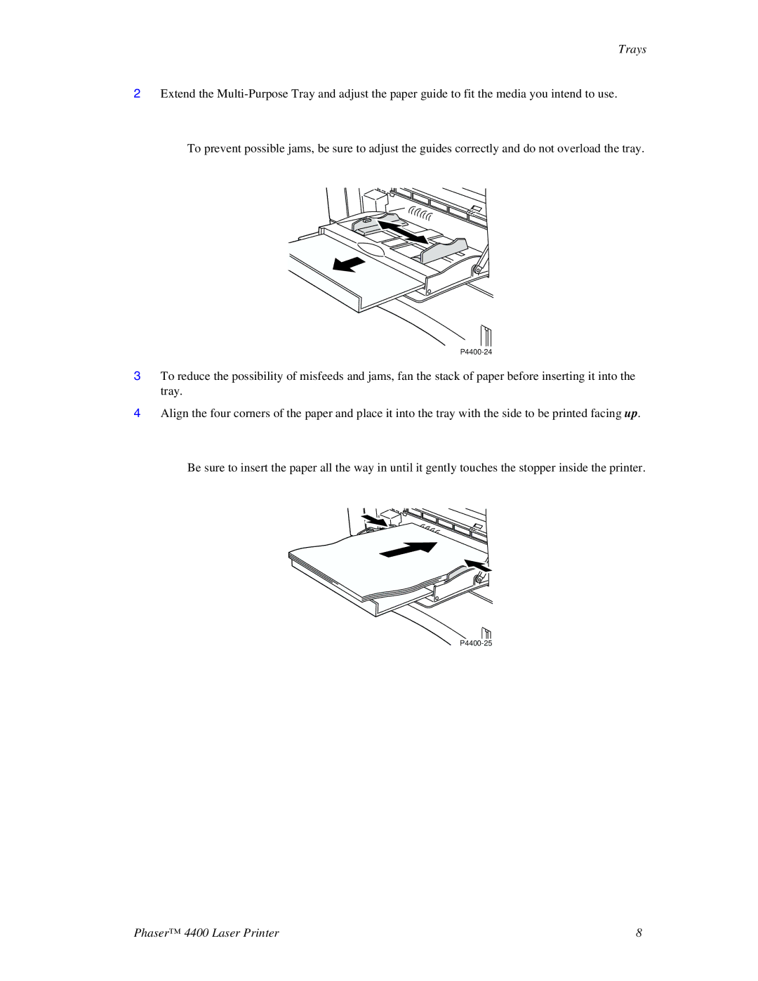 Xerox manual P4400-24 